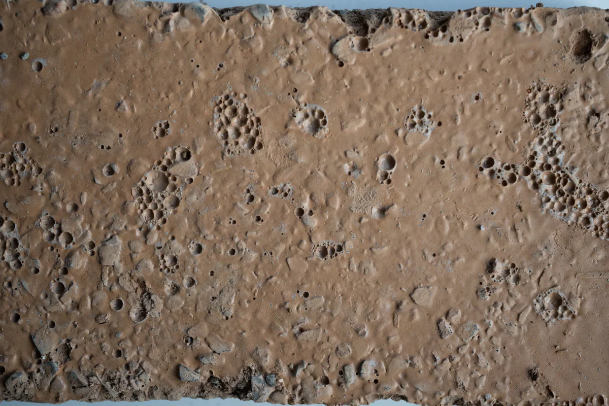 Surface of the brick powder sample