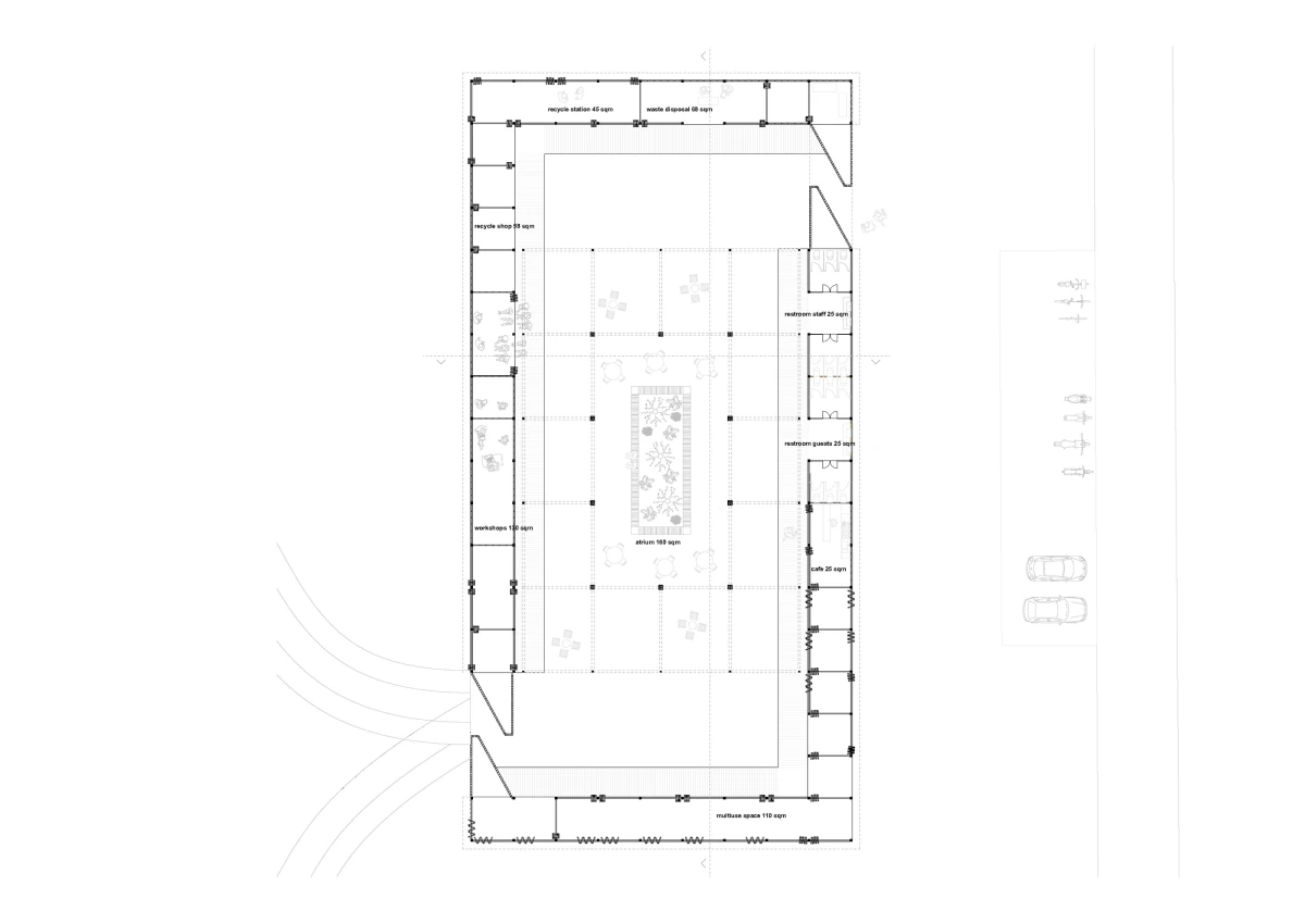 Floor plan of the factory