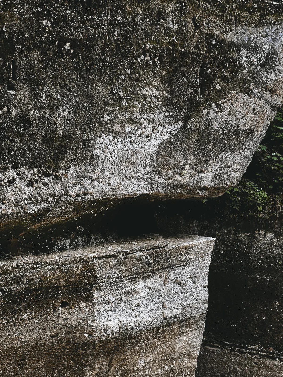 Layers of conglomerate