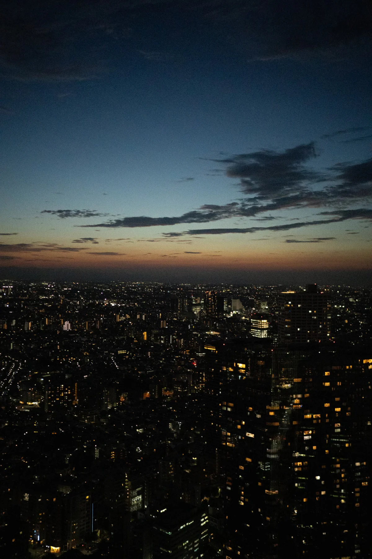 Dusk over the city
